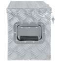 ALUMINIOWA SKRZYNIA NARZĘDZIOWA NA DYSZEL PRZYCZEPKI Z ZAMKIEM 80,5X22X22CM