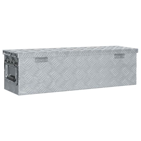 ALUMINIOWA SKRZYNIA NARZĘDZIOWA NA DYSZEL PRZYCZEPKI Z ZAMKIEM 80,5X22X22CM