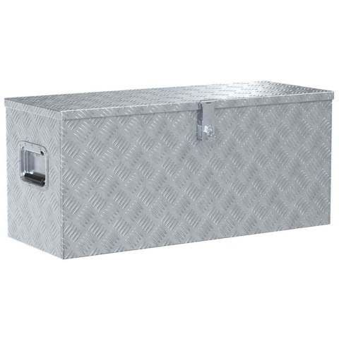 ALUMINIOWA SKRZYNIA 90,5X35X40CM SREBRNA