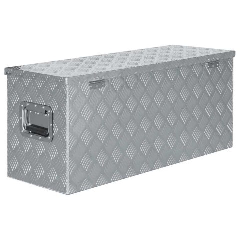 ALUMINIOWA SKRZYNIA 90,5X35X40CM SREBRNA