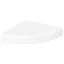 PÓŁKA NAROŻNA WISZĄCA POŁYSK BIAŁA 25X25X3,8CM MDF