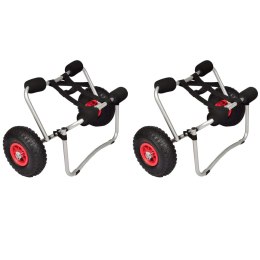 WÓZKI DO TRANSPORTU KAJAKA 2 SZT. ALUMINIOWE