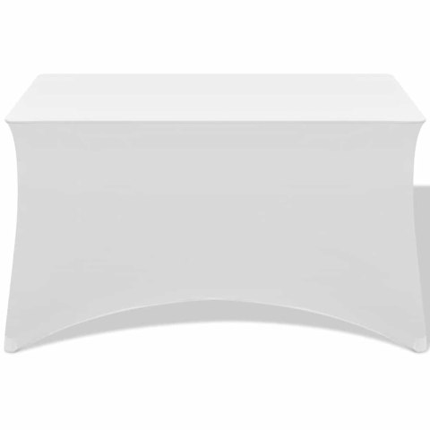 ELASTYCZNY POKROWIEC NA STÓŁ 243X76X74CM 2 SZT. BIAŁE