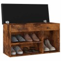 ŁAWKA NA BUTY Z PODUSZKĄ PRZYDYMIONY DĄB 80X30X47CM