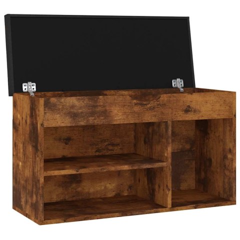 ŁAWKA NA BUTY Z PODUSZKĄ PRZYDYMIONY DĄB 80X30X47CM
