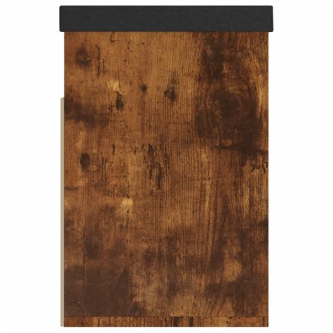 ŁAWKA NA BUTY Z PODUSZKĄ PRZYDYMIONY DĄB 80X30X47CM