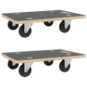 PLATFORMY TRANSPORTOWE 2 SZT. PROSTOKĄTNE 50X35X11,5CM 250 KG
