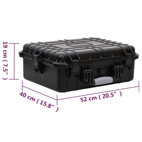 WALIZKA LOTNICZA CZARNA 52X40X19CM PP