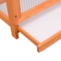 KLATKA DLA PTAKÓW DREWNO SOSNOWE I JODŁOWE 125,5X59,5X164CM