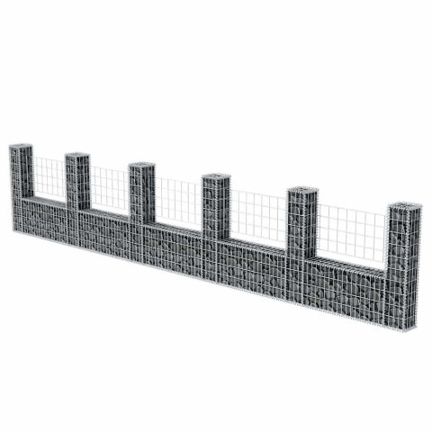 KOSZ GABIONOWY W KSZTAŁCIE LITERY U STAL 570X20X100CM