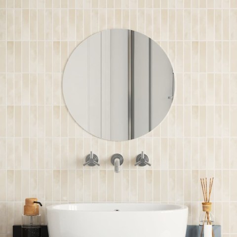 LUSTRO ŚCIENNE 50CM OKRĄGŁE SZKLANE