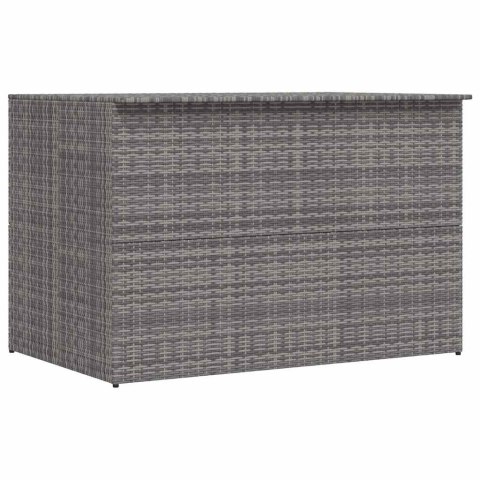 SKRZYNIA OGRODOWA SZARA 150X100X100CM RATTAN PE