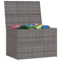 SKRZYNIA OGRODOWA SZARA 150X100X100CM RATTAN PE
