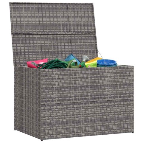 SKRZYNIA OGRODOWA SZARA 150X100X100CM RATTAN PE