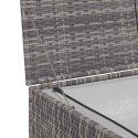SKRZYNIA OGRODOWA SZARA 150X100X100CM RATTAN PE