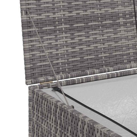 SKRZYNIA OGRODOWA SZARA 150X100X100CM RATTAN PE