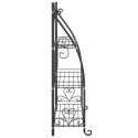 STOJAK NA KWIATY CZARNY 56X30X96CM STAL