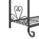 STOJAK NA KWIATY CZARNY 56X30X96CM STAL
