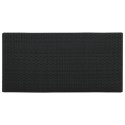STOLIK BAROWY Z PÓŁKĄ CZARNY 120X60X110CM POLIRATTAN