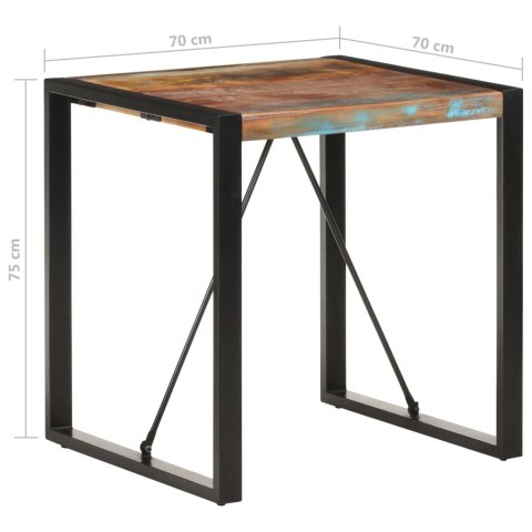 STOLIK JADALNIANY 70X70X75CM LITE DREWNO Z ODZYSKU
