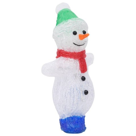 ŚWIĄTECZNA AKRYLOWA FIGURKA BAŁWANA Z LED 30CM WEWN./ZEWN.
