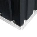SZOPA OGRODOWA 257X298X178CM METAL ANTRACYTOWA