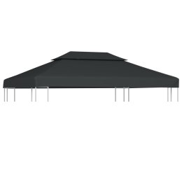ZADASZENIE ALTANY 2-POZIOMOWE 310 G/M² 4X3 M ANTRACYTOWE