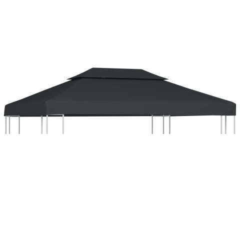 ZADASZENIE ALTANY 2-POZIOMOWE 310 G/M² 4X3 M ANTRACYTOWE