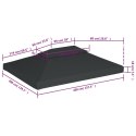 ZADASZENIE ALTANY 2-POZIOMOWE 310 G/M² 4X3 M ANTRACYTOWE