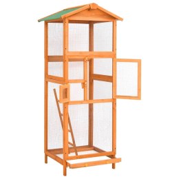 KLATKA DLA PTAKÓW 68X62X166CM LITE DREWNO JODŁOWE