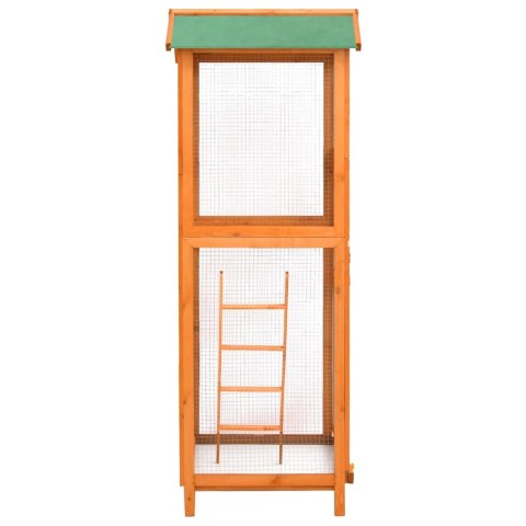 KLATKA DLA PTAKÓW 68X62X166CM LITE DREWNO JODŁOWE