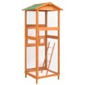 KLATKA DLA PTAKÓW 68X62X166CM LITE DREWNO JODŁOWE