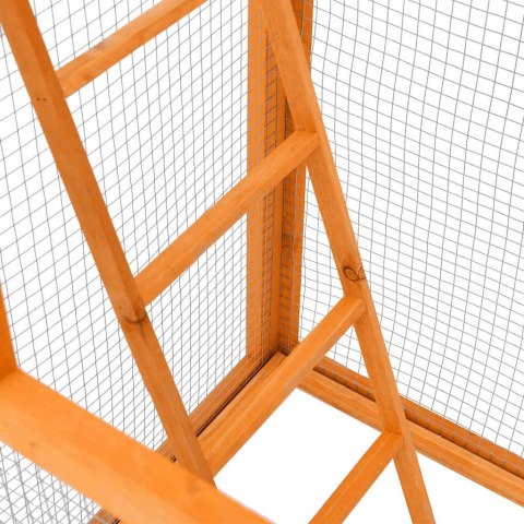 KLATKA DLA PTAKÓW 68X62X166CM LITE DREWNO JODŁOWE