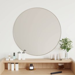 LUSTRO ŚCIENNE SREBRNE Ø 60CM OKRĄGŁE