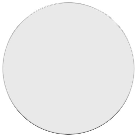 LUSTRO ŚCIENNE SREBRNE Ø 60CM OKRĄGŁE