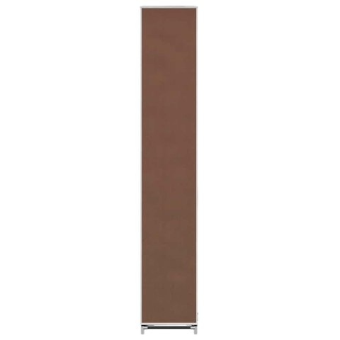MATERIAŁOWA SZAFKA NA BUTY Z OSŁONĄ 57X29X162CM BRĄZOWA