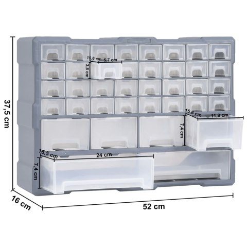 ORGANIZER Z 38 SZUFLADKAMI 52X16X37,5CM