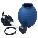 PIASKOWY FILTR BASENOWY Z ZAWOREM 4 DROŻNYM NIEBIESKI 300 MM