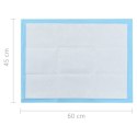 PODKŁADY TRENINGOWE DLA PSÓW 100 SZT. 60X45CM WŁÓKNINA