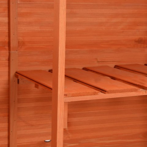 SCHOWEK OGRODOWY 128X42X91CM DREWNIANY