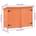 SCHOWEK OGRODOWY 128X42X91CM DREWNIANY