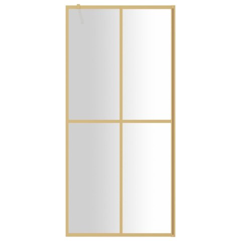 ŚCIANKA PRYSZNICOWA PRZEZROCZYSTE SZKŁO ESG ZŁOTA 90X195CM