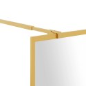 ŚCIANKA PRYSZNICOWA PRZEZROCZYSTE SZKŁO ESG ZŁOTA 90X195CM