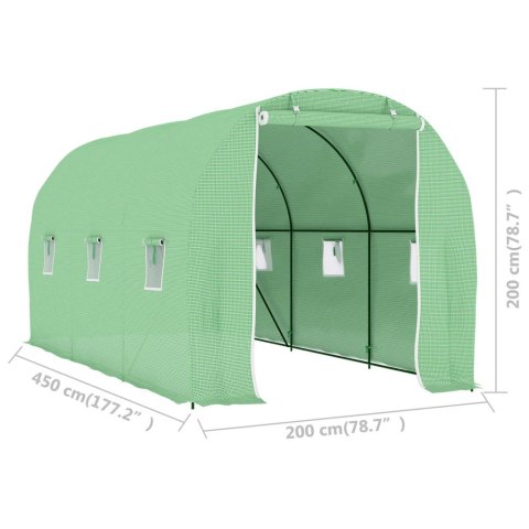 SZKLARNIA OGRODOWA 9 M² 4,5X2X2 M