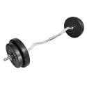 SZTANGA GIĘTA Z OBCIĄŻNIKAMI 30 KG