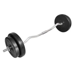 SZTANGA GIĘTA Z OBCIĄŻNIKAMI 30 KG