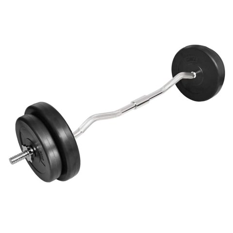 SZTANGA GIĘTA Z OBCIĄŻNIKAMI 30 KG