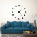 ZEGAR ŚCIENNY 3D NOWOCZESNY DESIGN 100CM XXL CZARNY