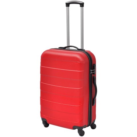 ZESTAW 3 WALIZEK PODRÓŻNYCH CZERWONY 45,5/55/66CM