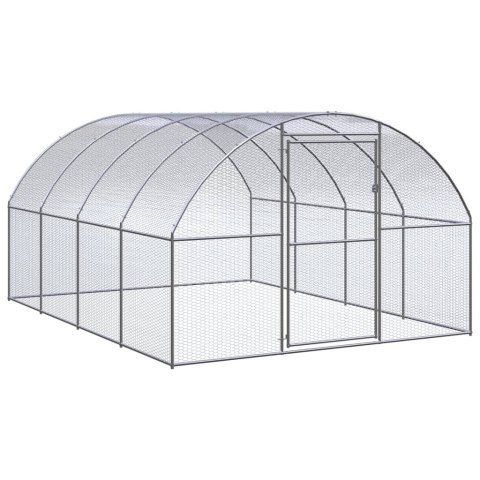 KLATKA ZEWNĘTRZNA DLA KURCZĄT 3X4X2 M STAL GALWANIZOWANA